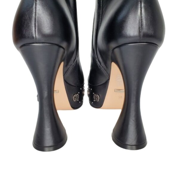 Gucci Janaya GG Logo Leather Platform Ankle Boots - Picture 5 of 11